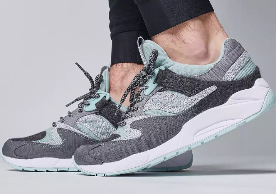 Detaljan pogled na KRAJ. x Saucony Grid 9000