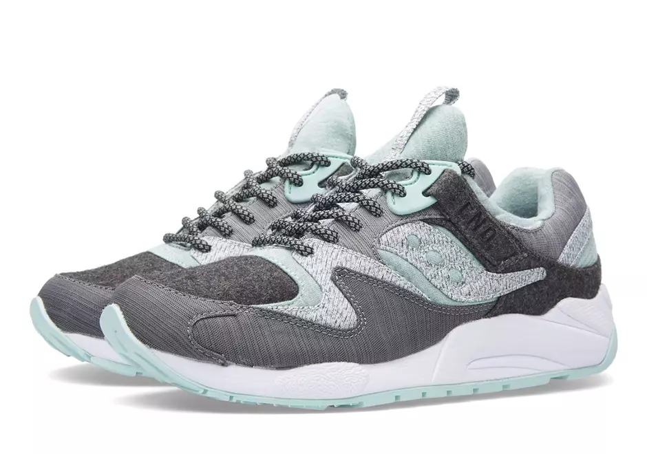 SON Giysi x Saucony Grid 9000 Beyaz Gürültü