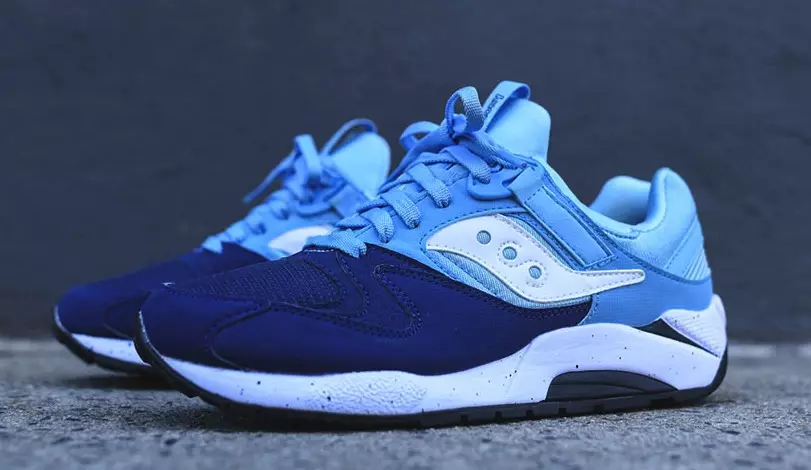 Gridi ya Saucony 9000 Navy Mwanga wa Bluu