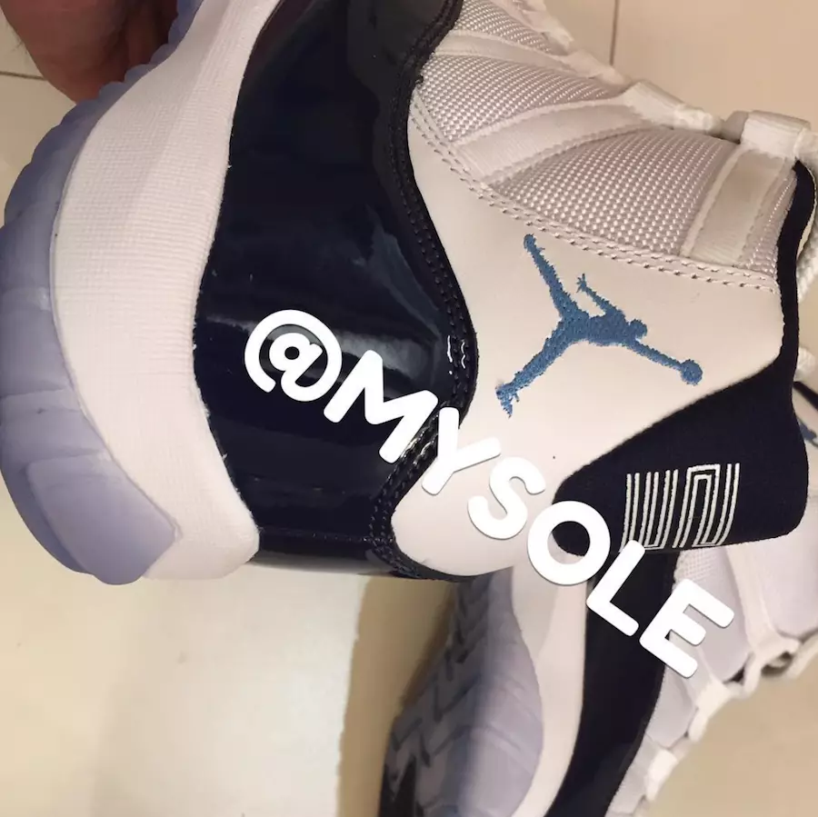 Air Jordan 11 Midnight Marine Blanc Université Bleu 378037-123