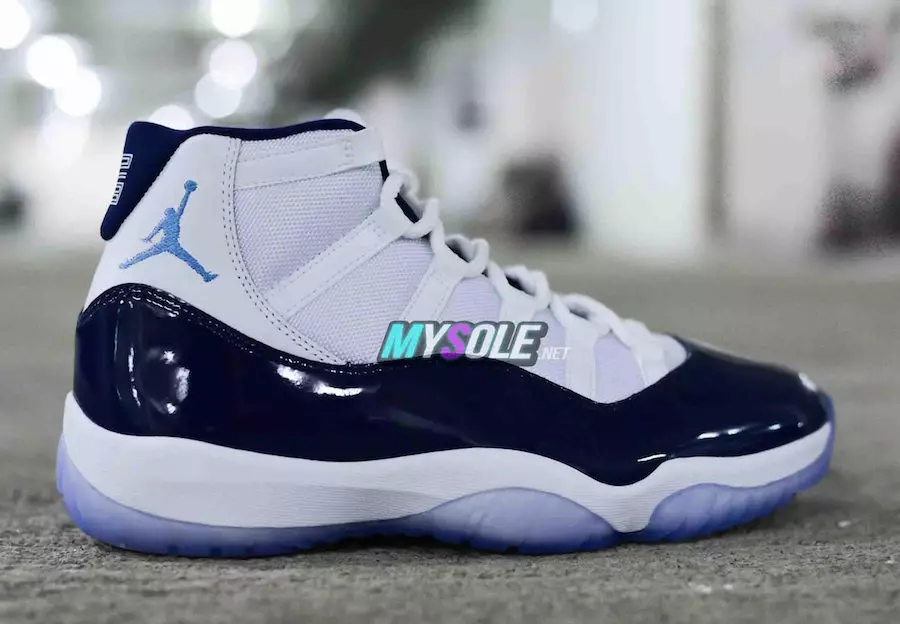 Air Jordan 11 Midnight Navy Branco University Azul 378037-123