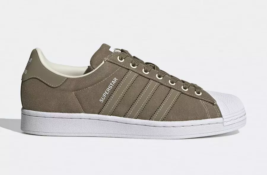 Ngày phát hành adidas Superstar Canvas Olive FW2653