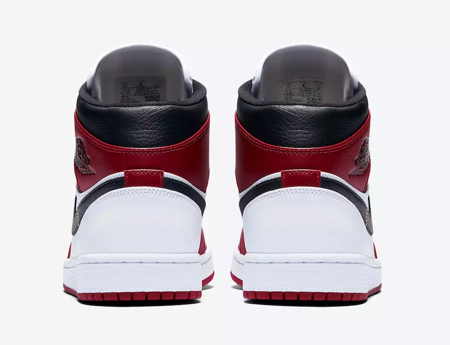 Air Jordan 1 Mid Chicago White Heel 554724-173 Data de llançament