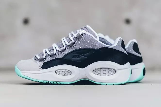 Reebok Question Low R13 Carbon Aqua