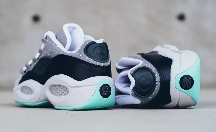 Reebok Question Low R13 Carbon Aqua