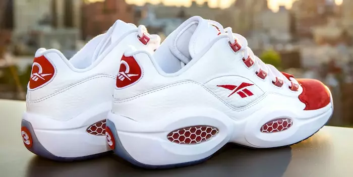 Reebok Question Low Blanc Rouge OG