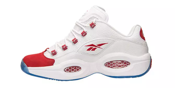 Reebok Question Low OG Nubuck Wit Rood