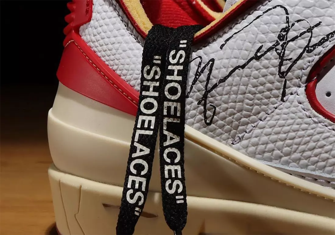 Off-White Air Jordan 2 Low White Varsity Red Датум на издавање