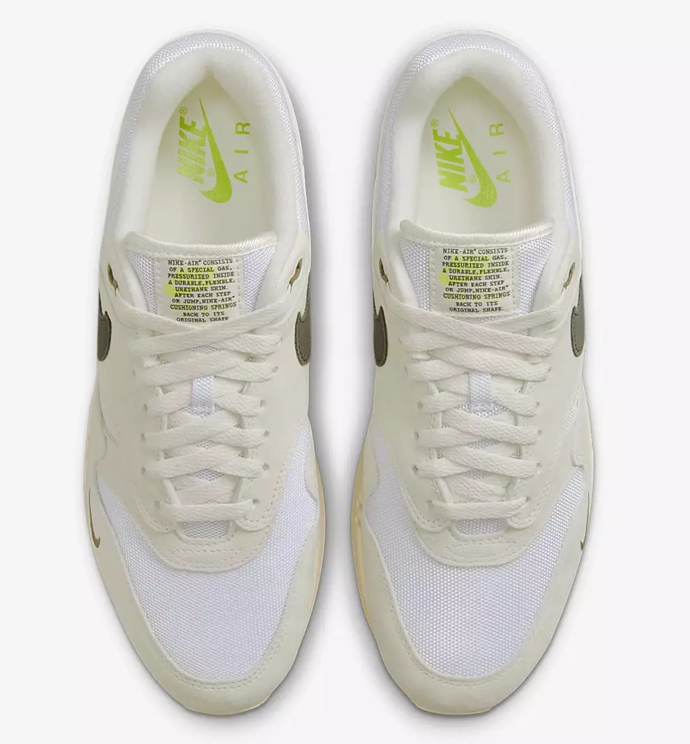 Nike Air Max 1 Sail Ironstone White Rattan DZ4494-100 Data de lançamento