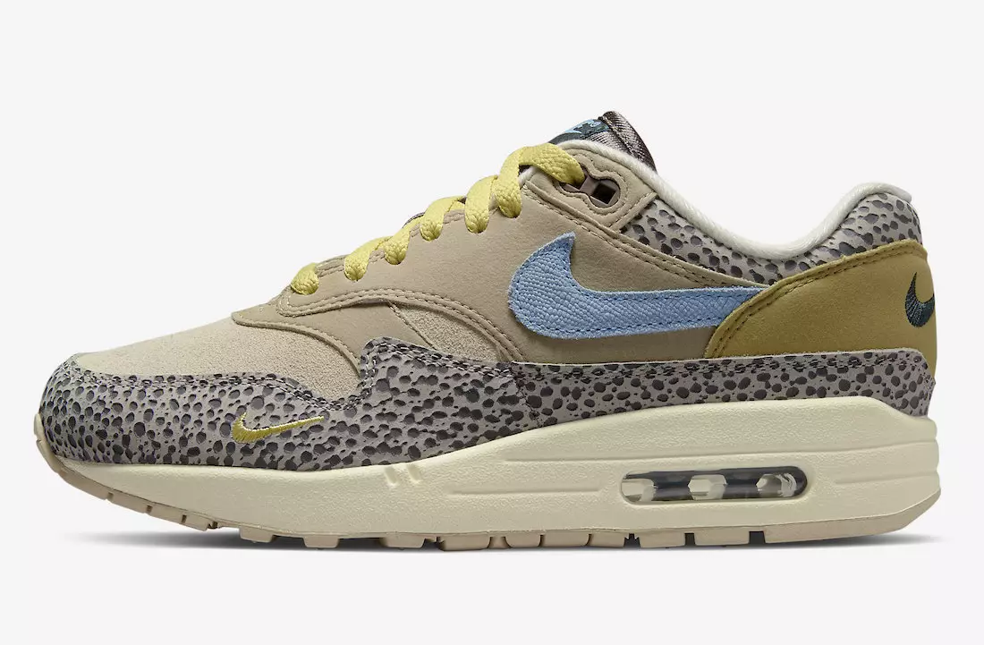 Nike Air Max 1 Safari Cobblestone Worn Blue Limestone DV3027-001 Releasedatum