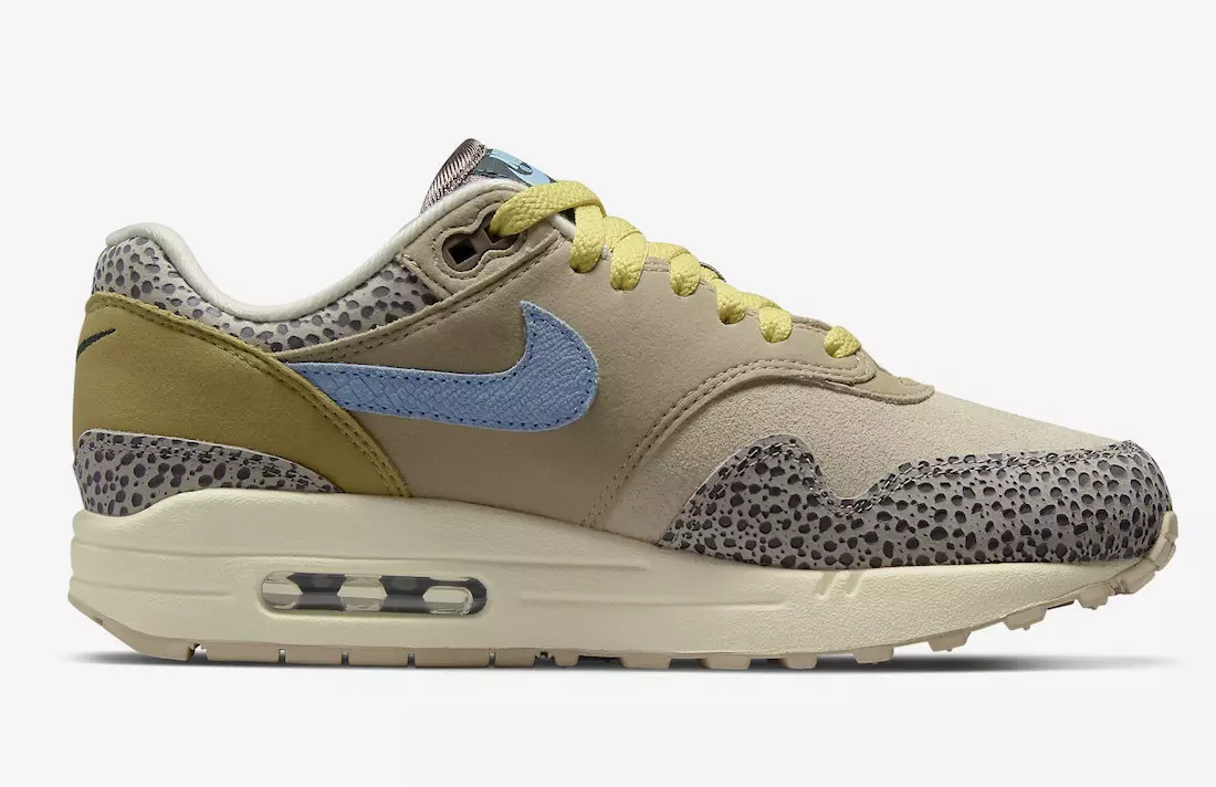 Nike Air Max 1 Safari Cobblestone Yıpranmış Mavi Kireçtaşı DV3027-001 Çıkış Tarihi