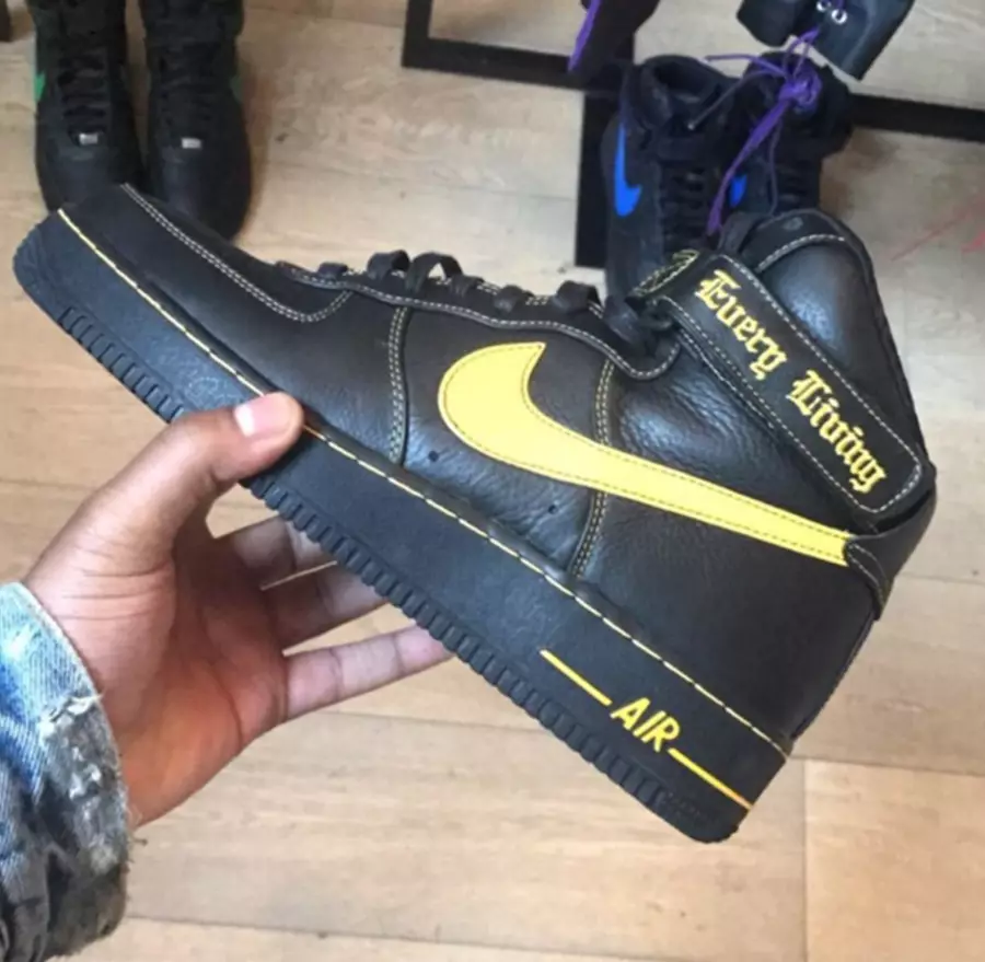 VLONE x Nike Air Force 1 High Czarny Żółty