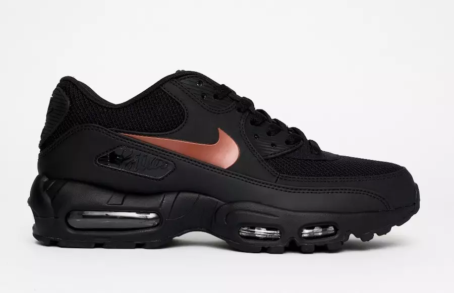 Patta Nike Air Max 90 95 Black Mars Stone Black CJ4741-001 ထုတ်ဝေသည့်ရက်စွဲ