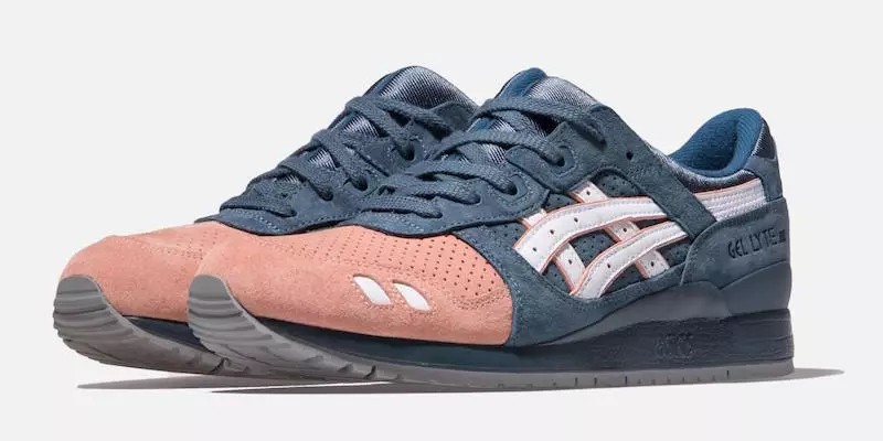 Kith ASICS Gel Lyte III 연어 발가락 민병대 사용 가능