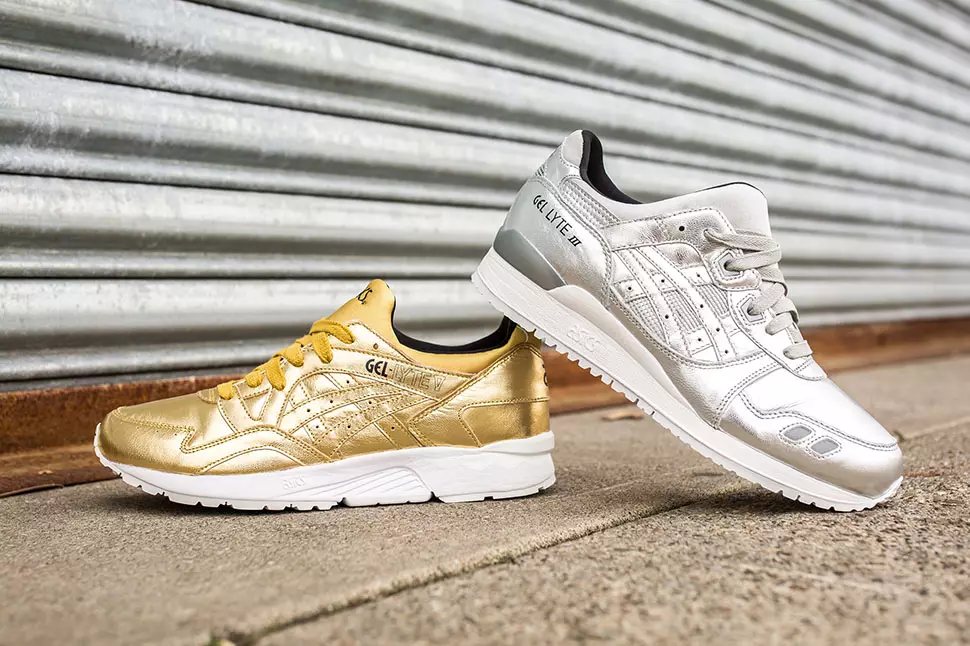 ASICS Gel Lyte III ژل نقره ای Lyte V Gold