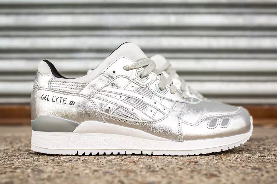 ASICS Gel Lyte III ვერცხლისფერი გელი Lyte V ოქრო