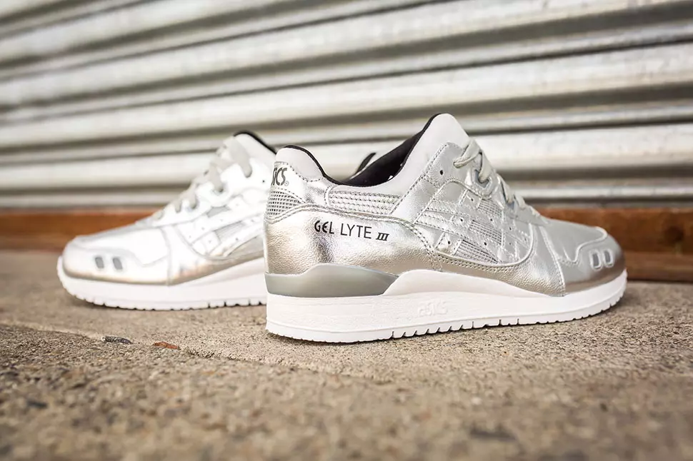 ASICS Gel Lyte III ვერცხლისფერი გელი Lyte V ოქრო