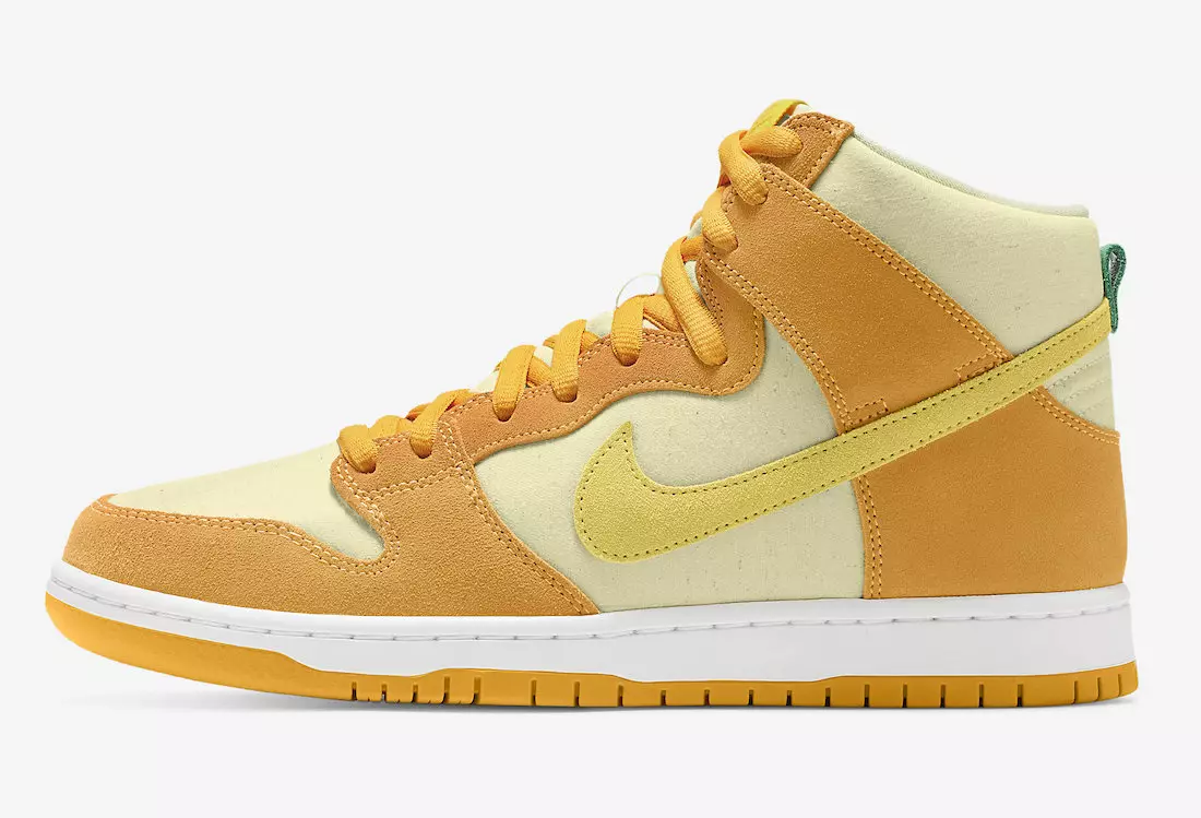 Nike SB Dunk High Pineapple DM0808-700 გამოშვების თარიღი ფასი