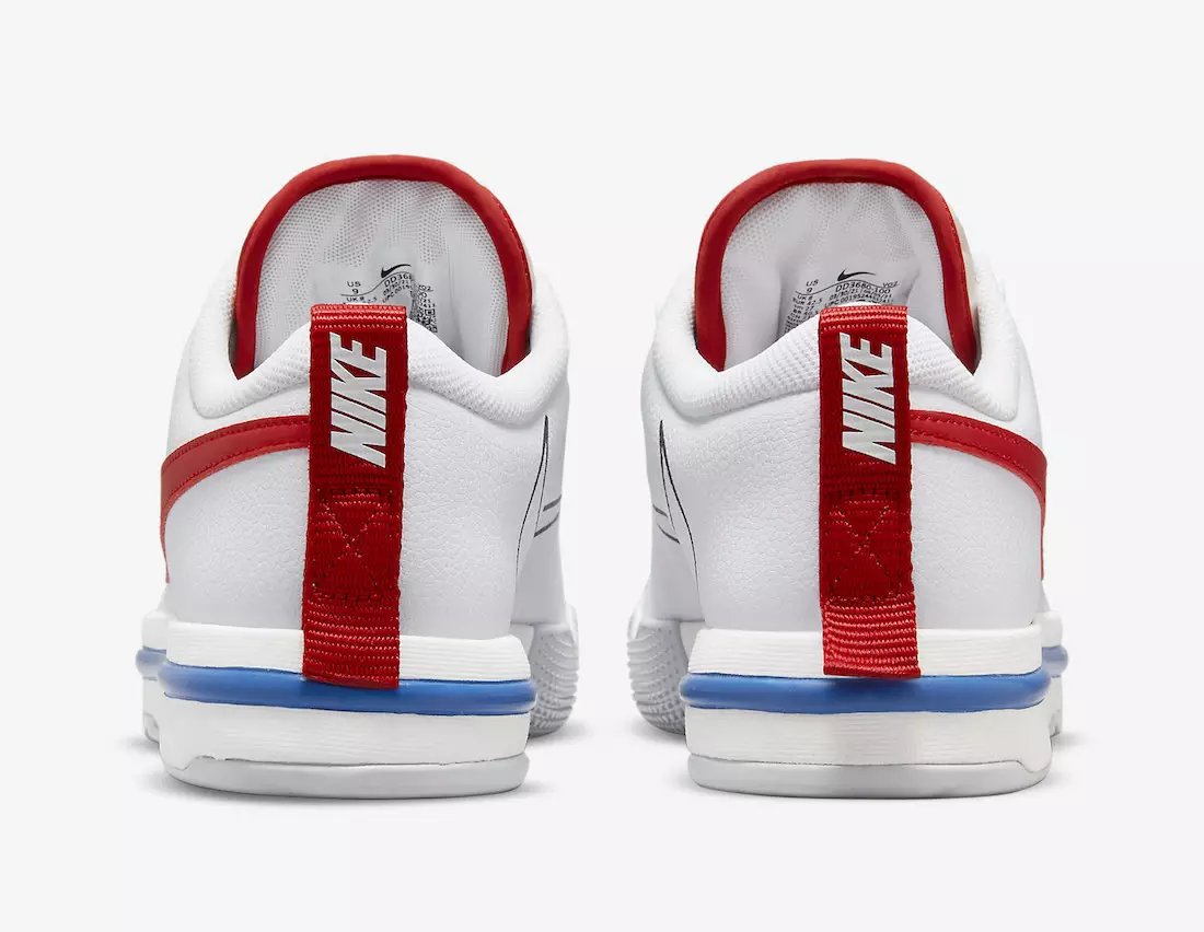 Nike Air Sesh White Varsity Royal Red DD3680-100 Chiqarilgan sanasi