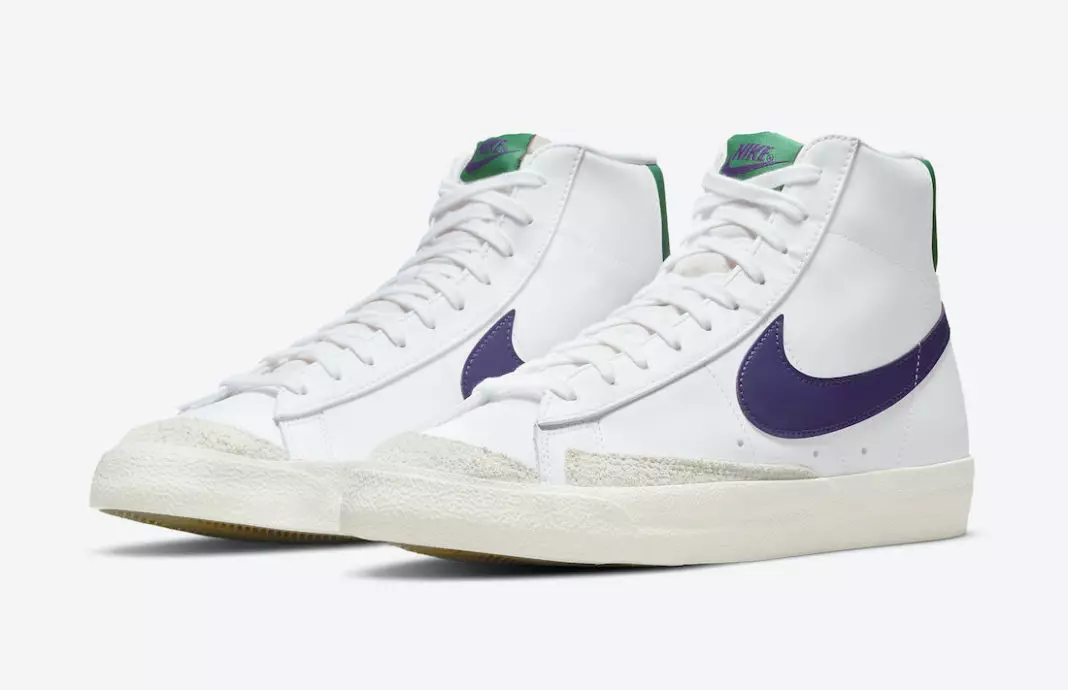 Nike Blazer Mid 77 White Purple Jeshile DO1157-100 Data e publikimit