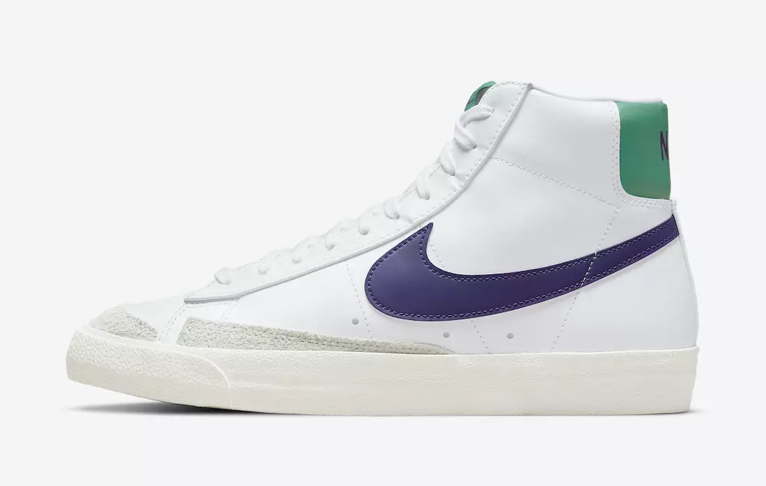 Nike Blazer Mid 77 Ақ күлгін жасыл DO1157-100 Шығарылған күні