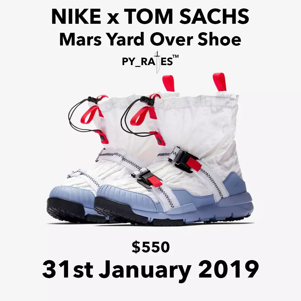 Дата выпуску абутку Nike Tom Sachs Mars Yard Over