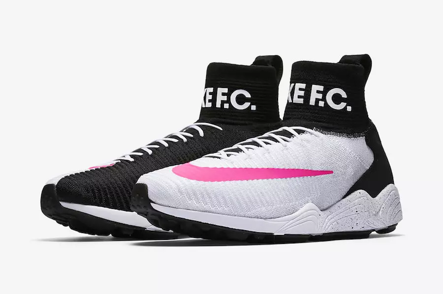 Nike Zoom Mercurial Flyknit IX Nyeusi Nyeupe Pink 852616-100