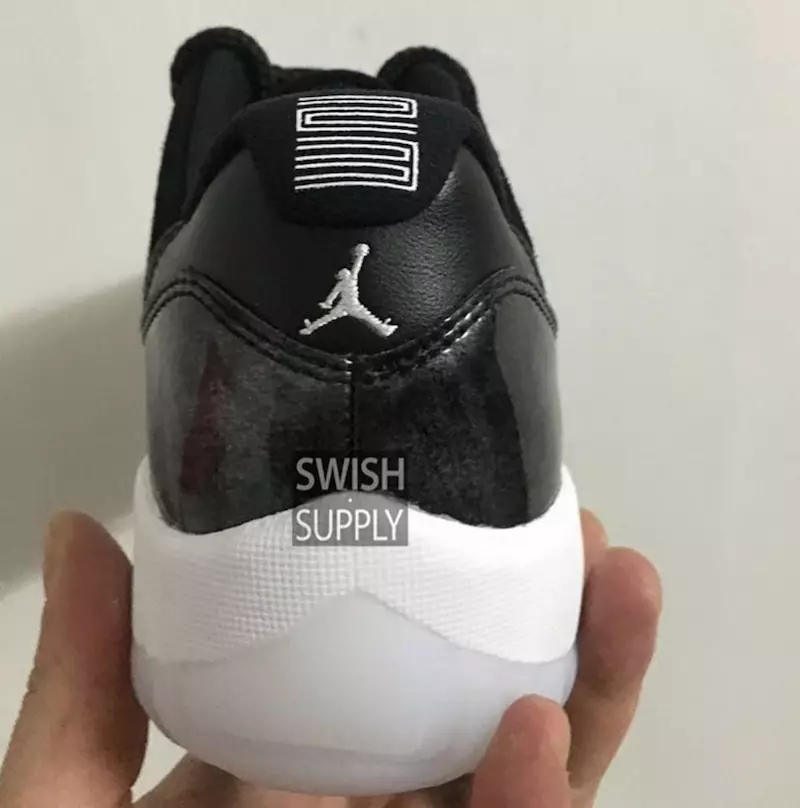 Air Jordan 11 Chini 2017 Nyeupe Nyeusi