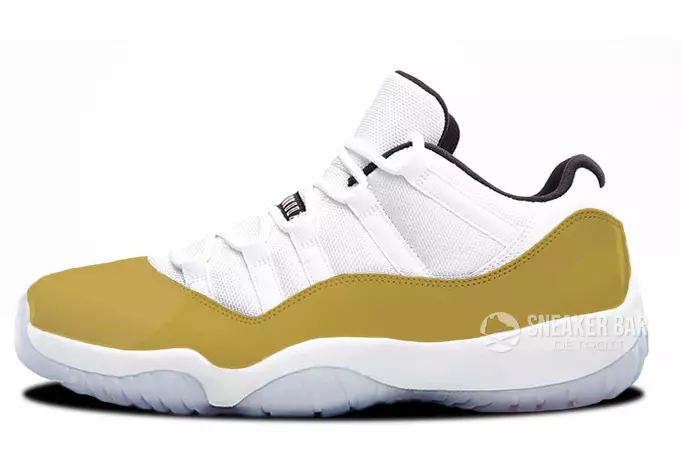 Air Jordan 11 Düşük Beyaz Altın Olimpiyat