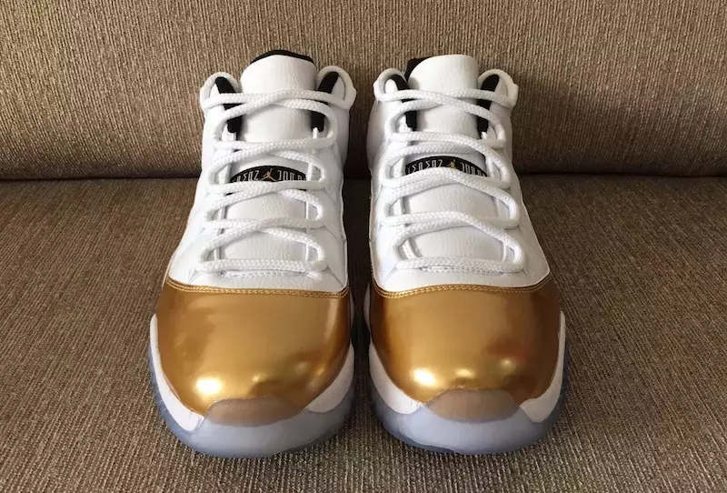 Ağ Qızıl Air Jordan 11 Retro Aşağı