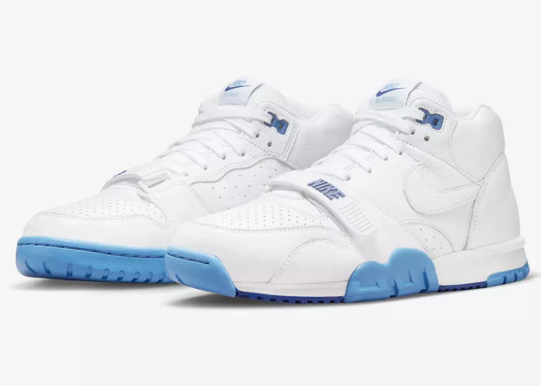 Nike Air Trainer 1 Оё ман туро намешиносам Уайт Донишгоҳи Blue Old Royal DR9997-100 Санаи нашр