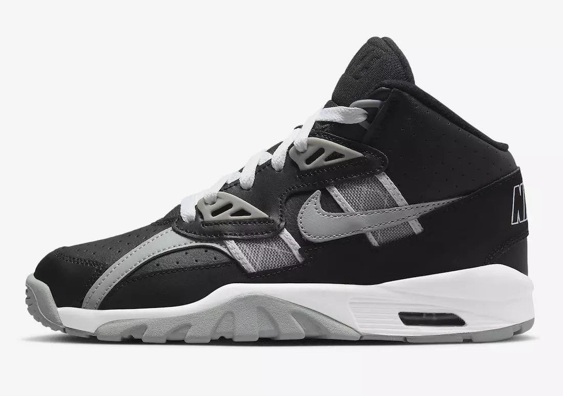 Nike Air Trainer SC High Raiders fekete szürke fehér DX3764-001 Megjelenés dátuma