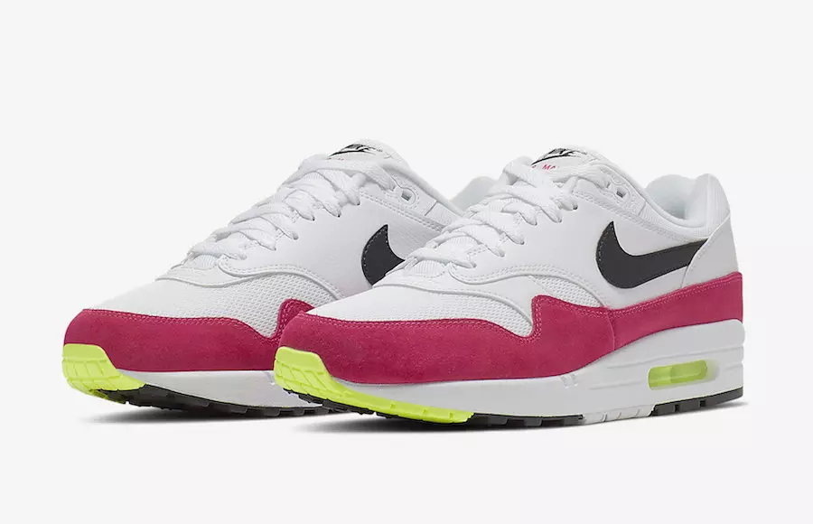 Nike Air Max 1 White Black Volt Rush Pink AH8145-111 Datum izlaska