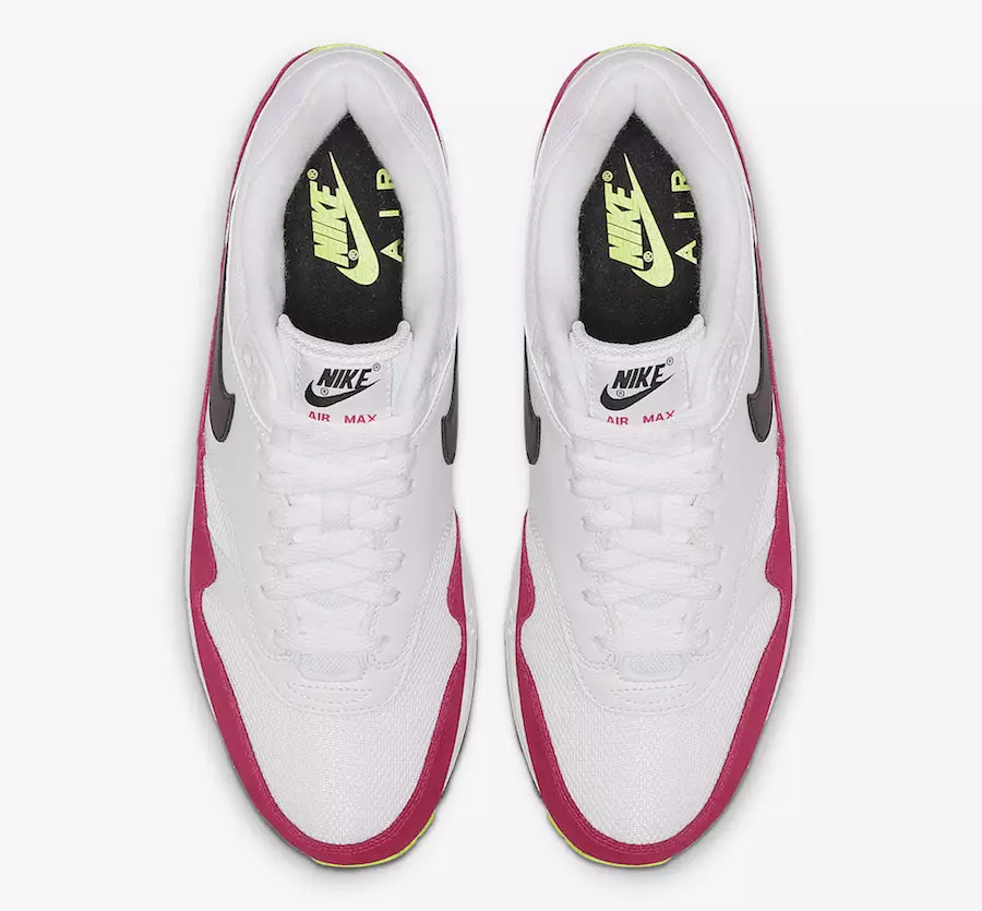 Nike Air Max 1 White Black Volt Rush Pink AH8145-111 Data e publikimit