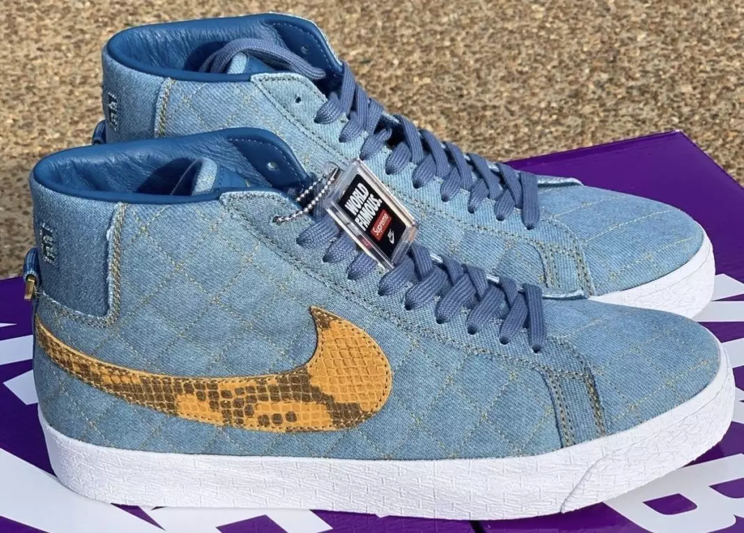 Supreme x Nike SB Blazer Mid Industrial Blue DX8421-400 санаи барориши