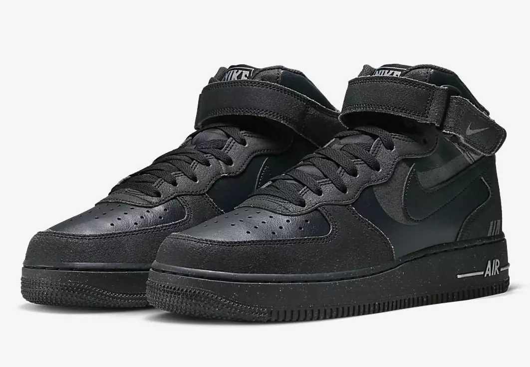 Nike Air Force 1 Mid Off Noir Black Light Smoke Grey DQ7666-001 Ngày phát hành