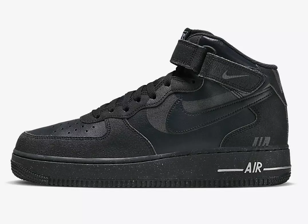 Nike Air Force 1 Mid Off Noir Black Light Smoke Grey DQ7666-001 Datum izdaje