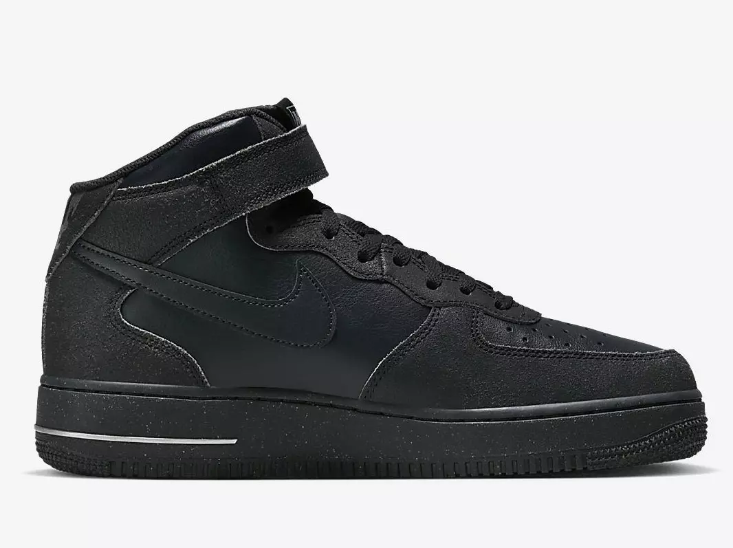 Nike Air Force 1 Mid Off Noir Black Light Smoke Grey DQ7666-001 Útgáfudagur