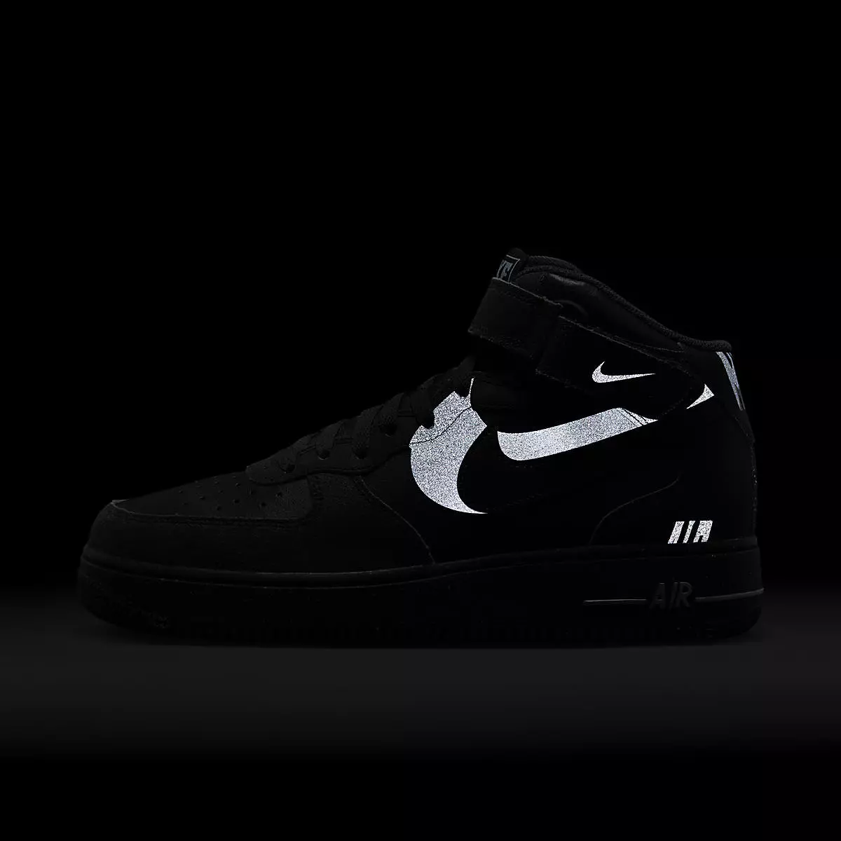 Nike Air Force 1 Mid Off Noir Black Light Smoke Grey DQ7666-001 Útgáfudagur