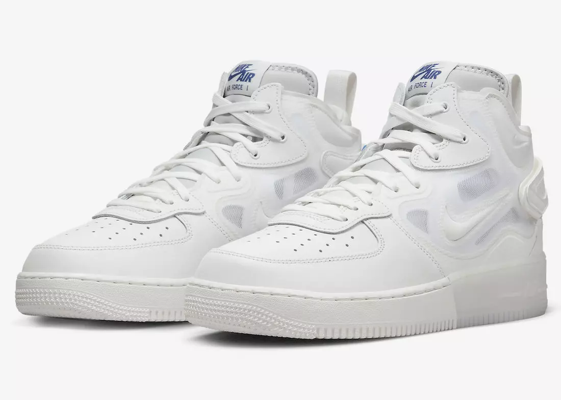 Nike Air Force 1 Mid React Surfaces в «белом» цвете