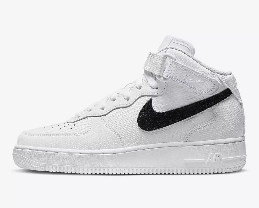 Nike Air Force 1 Mid White Snakeskin DZ5211-100 թողարկման ամսաթիվ