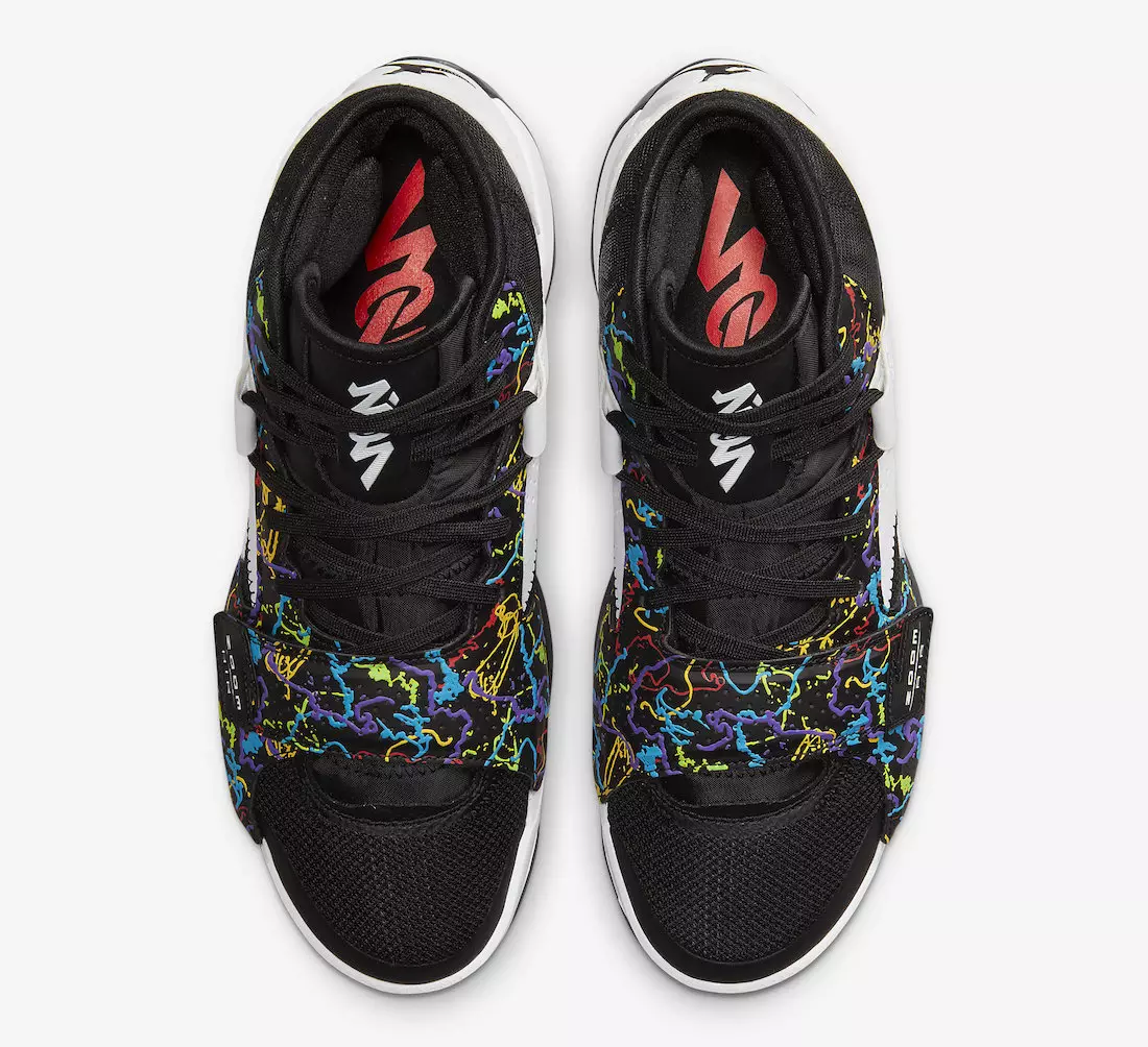 تاریخ انتشار Jordan Zion 2 Black White Multi-Color DO9068-003