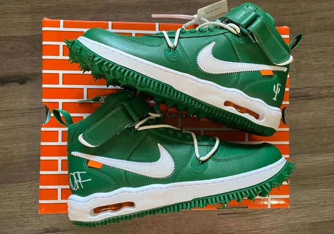 Off-White Nike Air Force 1 Mid Pine Green DR0500-300 Releasedatum