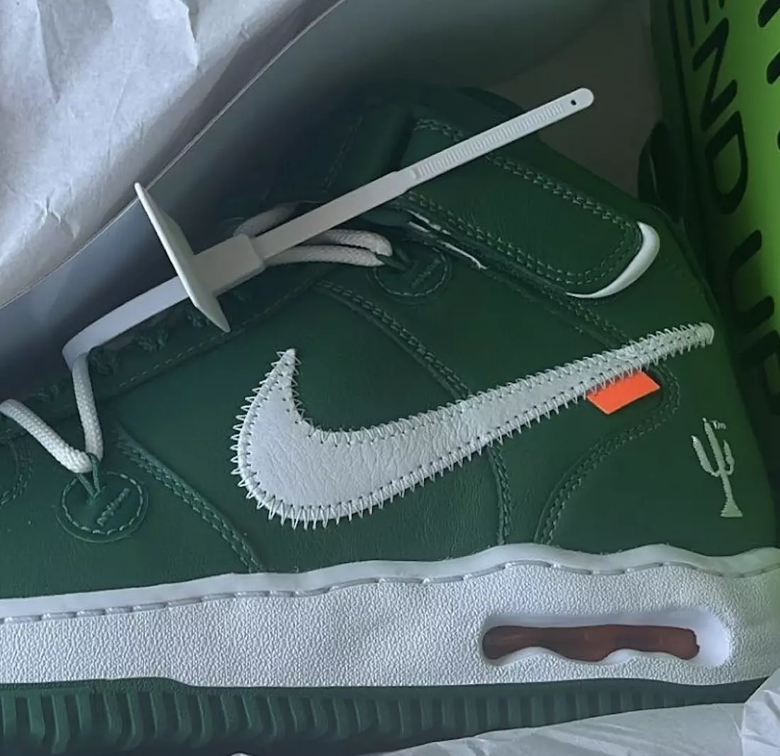 Off-White Nike Air Force 1 Mid Green թողարկման ամսաթիվ