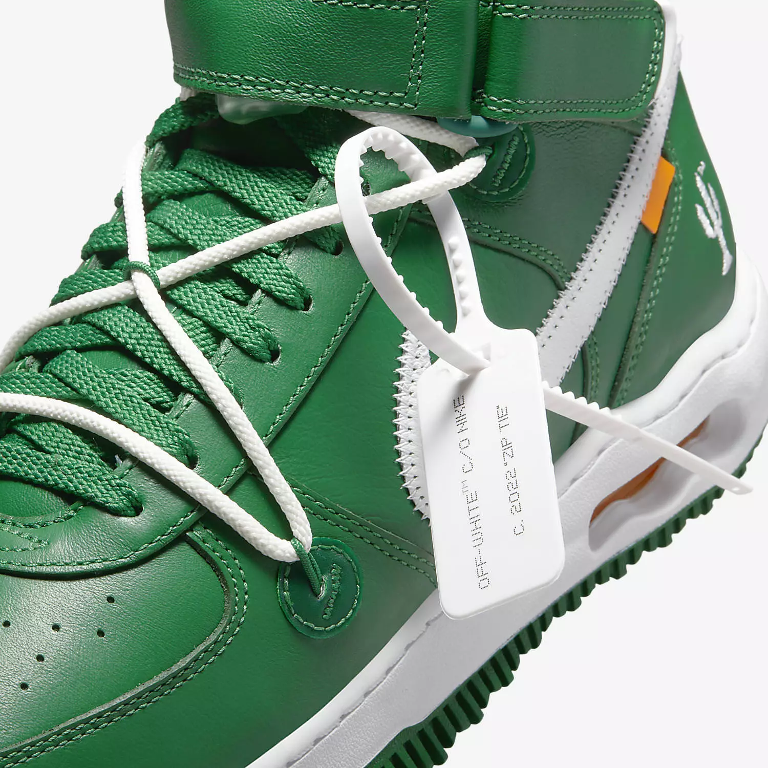 Off-White x Nike Air Force 1 Mid Pine Green DR0500-300 Data de lançamento Preço