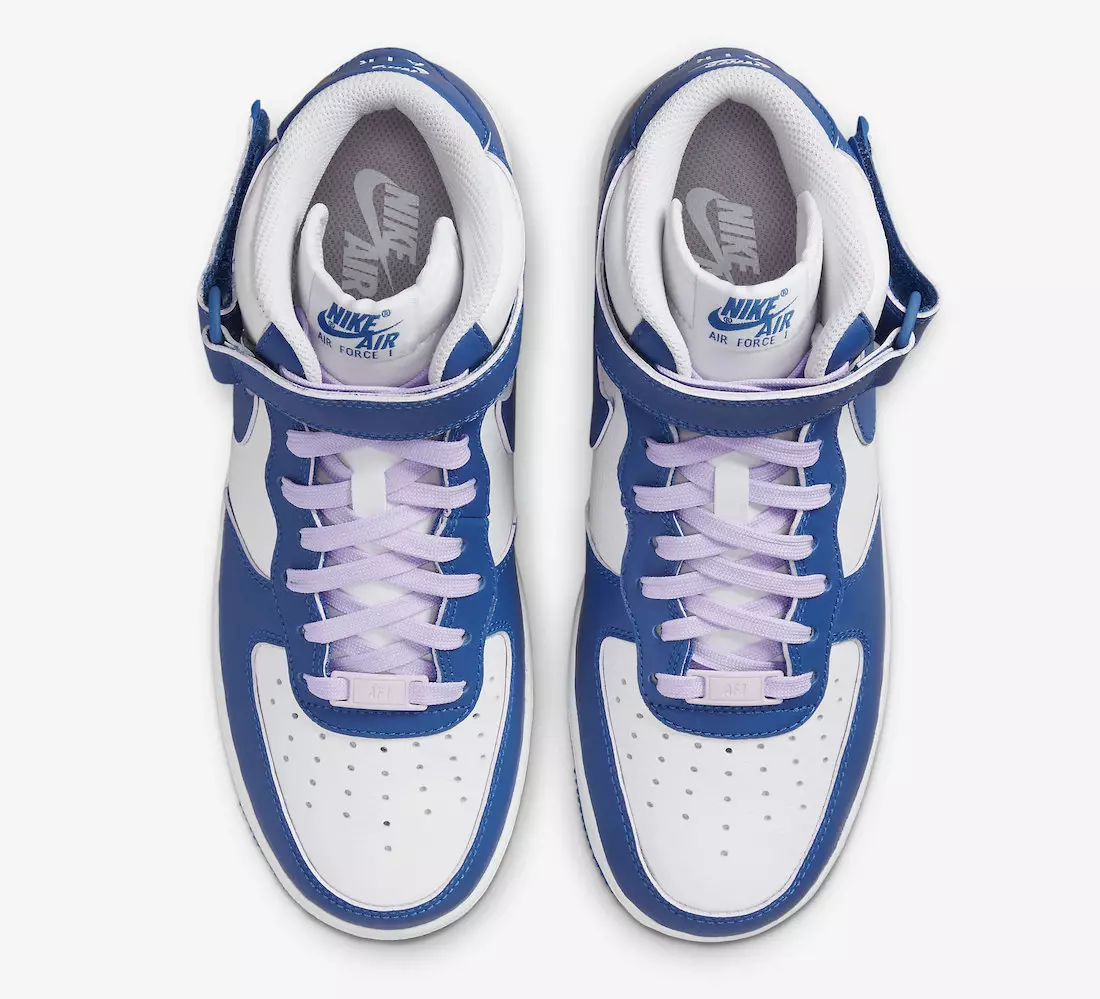 Data e publikimit të Nike Air Force 1 Mid Blue White DX3721-100