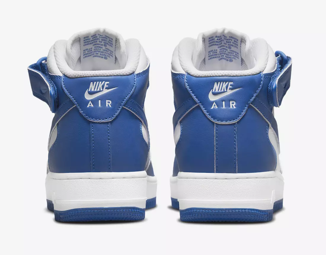 Датум на објавување Nike Air Force 1 Mid Blue White DX3721-100