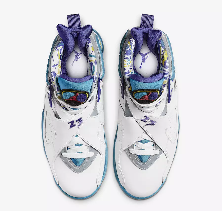 Air Jordan 8 White Aqua CI1236-100 2019 Ημερομηνία κυκλοφορίας Τιμή