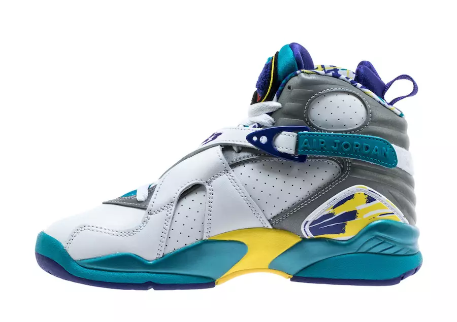 Air Jordan 8 Branco Aqua CI1236-100 2019 Data de Lançamento