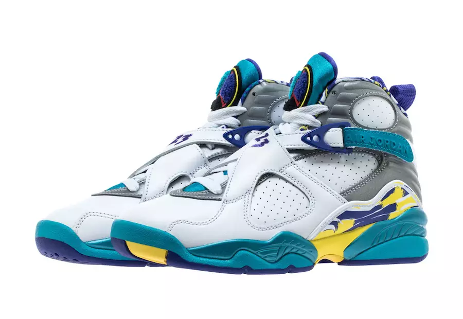 Air Jordan 8 Branco Aqua CI1236-100 2019 Data de Lançamento